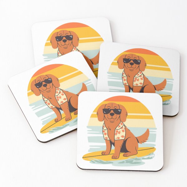 Item preview, The Golden Surfer Dog designed and sold by Pabello16.