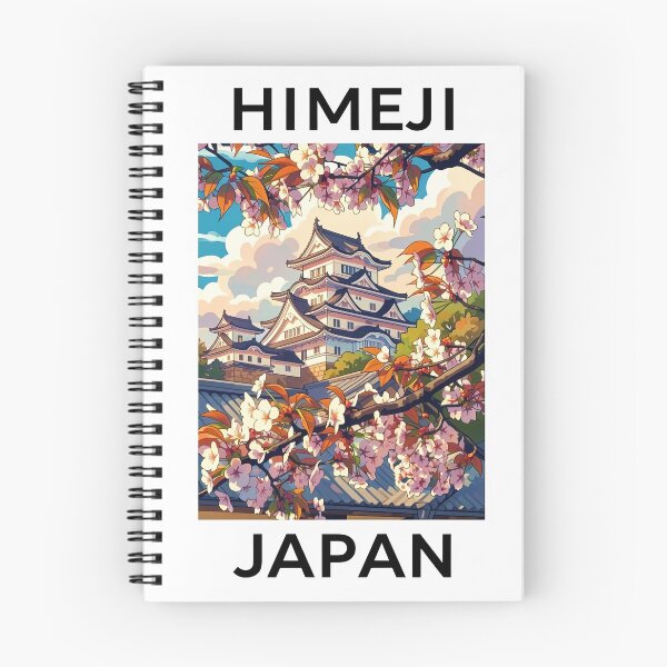 Artikelvorschau, Himeji, Japan – Tourismus-Poster im Vektorstil entworfen und verkauft von Stripe Wall Studio.