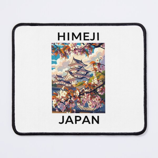 Item preview, Himeji Japan Tourism Vector Style Illustration Poster designed and sold by Stripe Wall Studio.