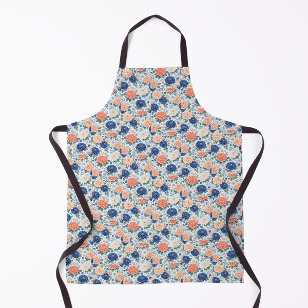 Item preview, Salmon Toned and Blue Warm Chrysanthemum Design designed and sold by scicilysimonee.