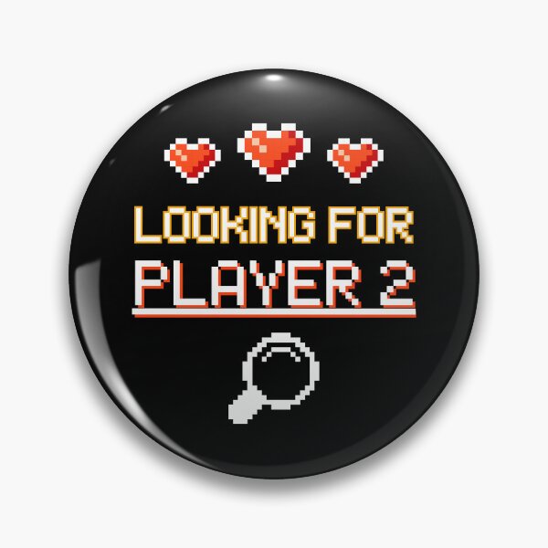 Item preview, Looking For Player 2 - Funny Single Gamer Dating Pixel Art designed and sold by JB-designstudio.