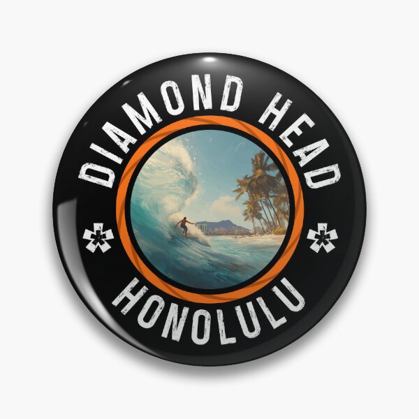 Item preview, Diamond Head - Honolulu (with White Lettering) designed and sold by VelvetRoom.