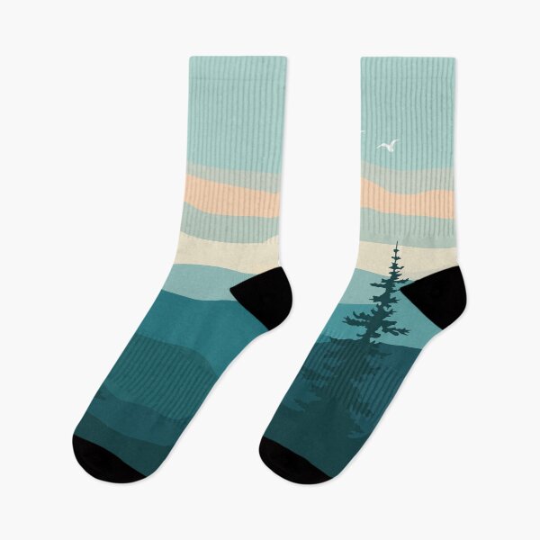 Item preview, Minimalist Misty Mountain Forest at Sunset designed and sold by Vision Crafted.