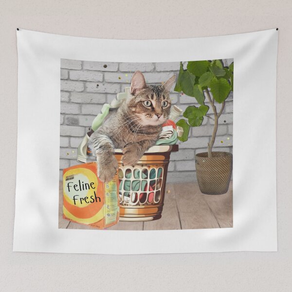 Item preview, Laundry Basket Cat designed and sold by pulse_retail.
