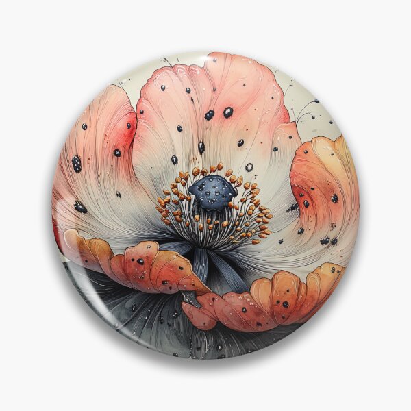 Item preview, Peony of the Inkbound Speckle designed and sold by bloorose.