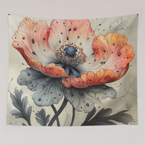 Item preview, Peony of the Inkbound Speckle designed and sold by bloorose.