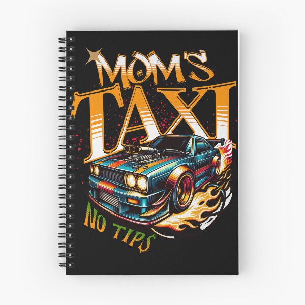Item preview, Mom’s Taxi No Tips Funny Racing Mom Car Lover Street Racing Mom designed and sold by CarantinedChaos.