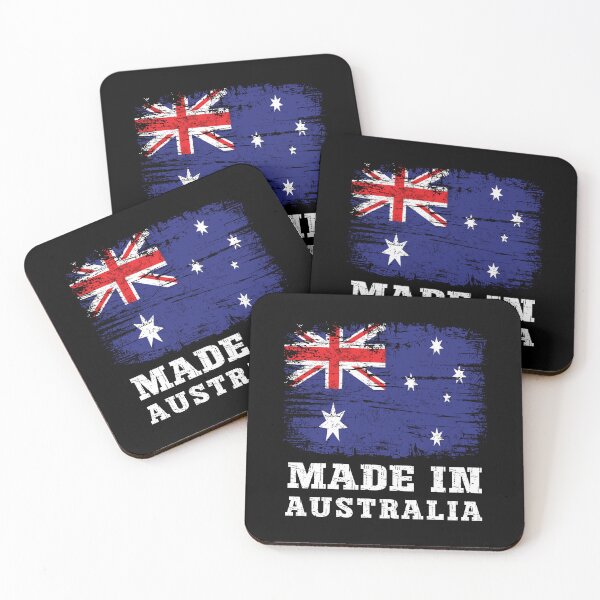 Item preview, Vintage Made in Australia Distressed Flag Heritage DesignPatriot designed and sold by Dmetalx Art Apparel.