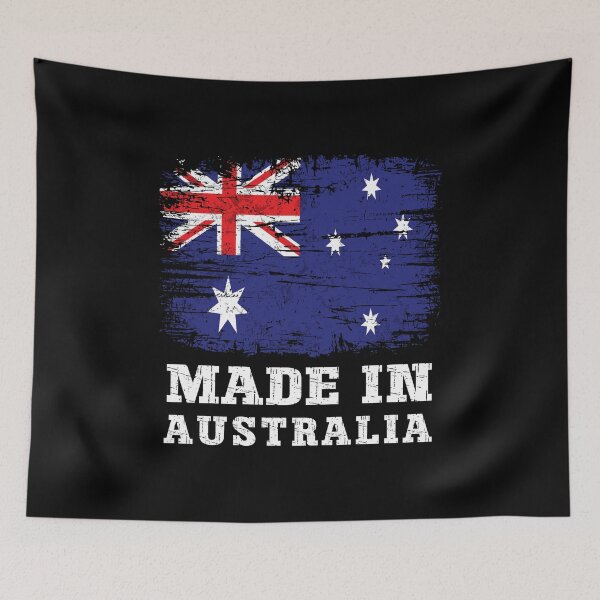 Item preview, Vintage Made in Australia Distressed Flag Heritage DesignPatriot designed and sold by Dmetalx Art Apparel.