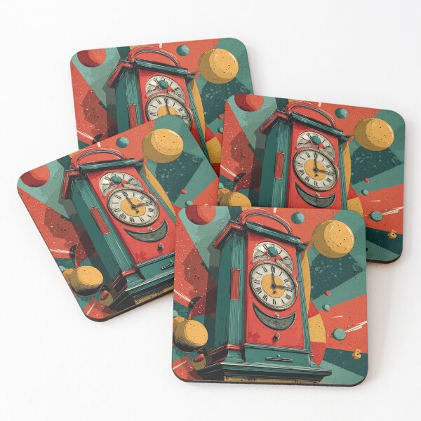 Item preview, Cosmic Timekeeper: Surreal Grandfather Clock designed and sold by ForeverPrintsOK.