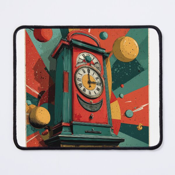 Item preview, Cosmic Timekeeper: Surreal Grandfather Clock designed and sold by ForeverPrintsOK.