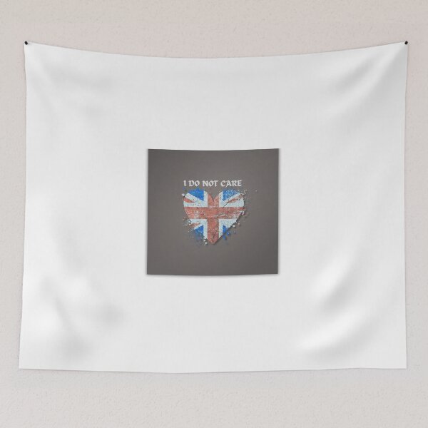 Item preview, Dark Grey - I Do Not Care - Union Jack  designed and sold by Here, Then.