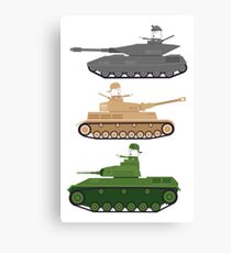 Battle Tanks Canvas Print