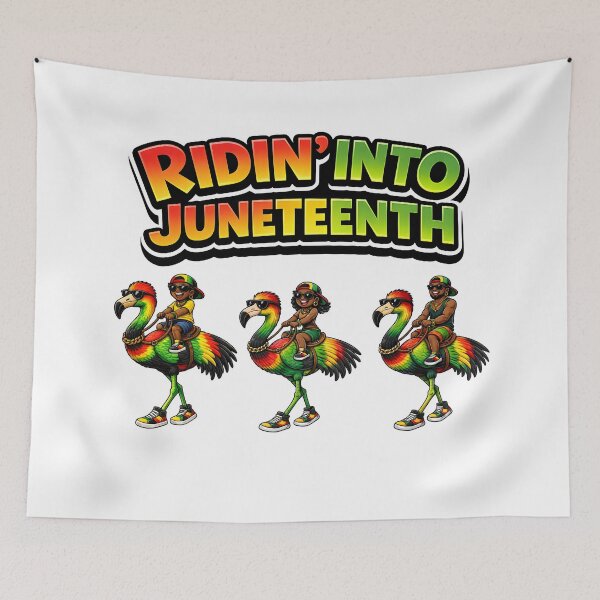 Item preview, Ridin Into Juneteenth Cartoon Riders Freedom Celebration Design designed and sold by ArtSpark Studio.