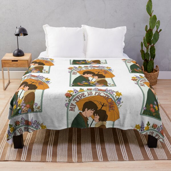 Item preview, “My Type Is Fictional” – Cozy Literary Romance Art designed and sold by NightingaleBooks.