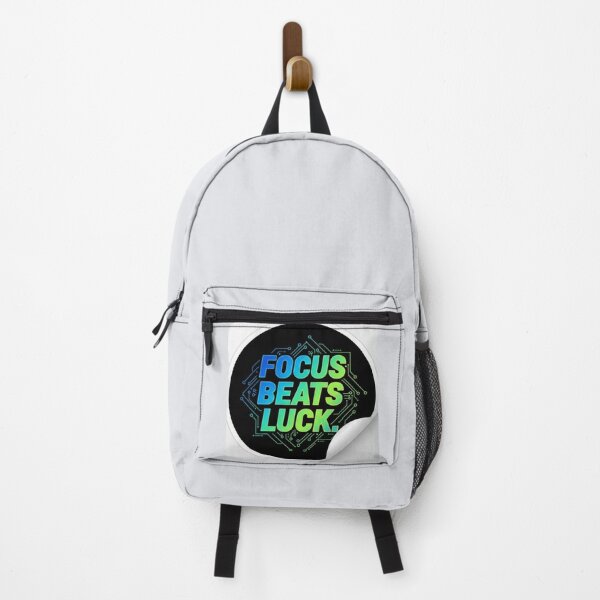 Item preview, Focus Beats Luck Mental Discipline Tech Sticker designed and sold by Scro-Ciob-Shop.