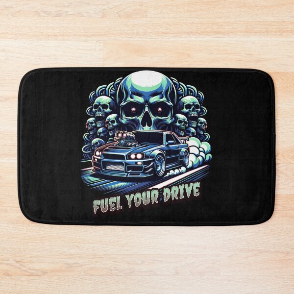 Item preview, Fuel Your Drive Skull Street Racing Supercharged Car Gearhead Racing designed and sold by CarantinedChaos.