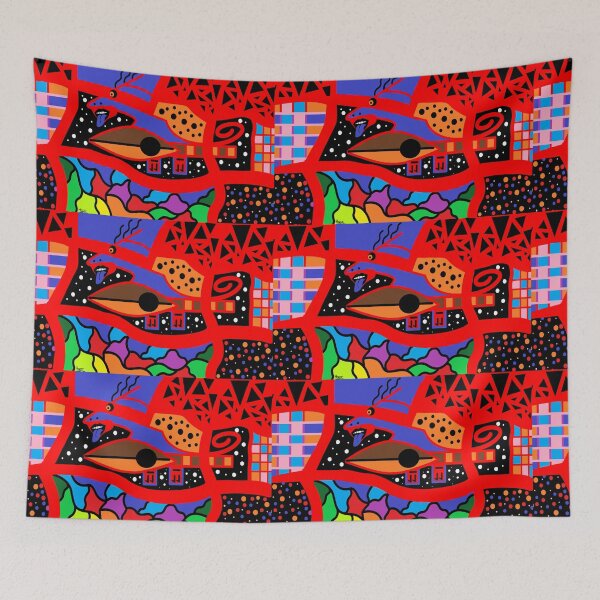 Item preview, Flying Red Pterodactyl designed and sold by oceantospace.