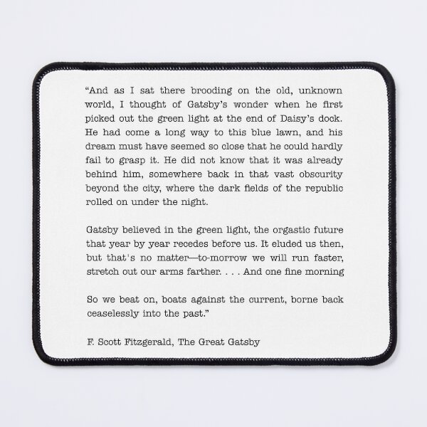 Item preview, Great Gatsby Quote designed and sold by corbrand.