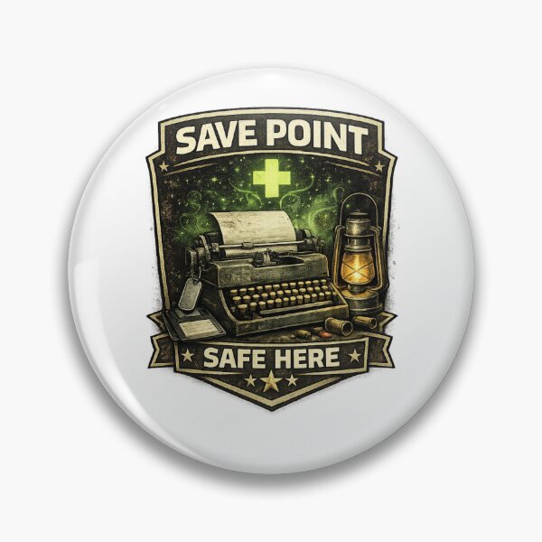 Item preview, Save Point – Typewriter Safe Room designed and sold by Carbon-Beaver.
