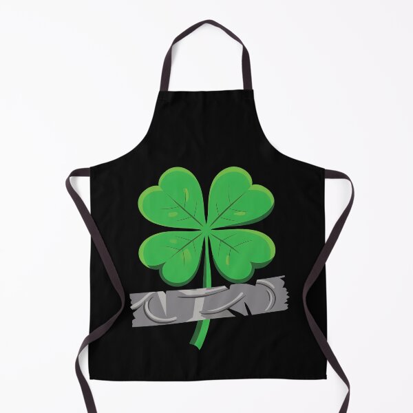 Item preview, Taped Lucky Clover — Patched Luck Minimal Four Leaf Shamrock Symbol designed and sold by NaturEdeN.
