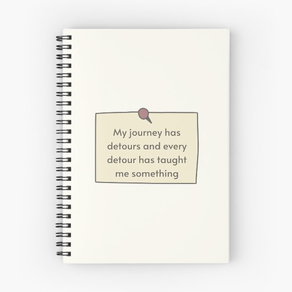Item preview, Motivational Quote | My Journey has Detours and Every Detour has Taught me Something designed and sold by ApricityPhrases.