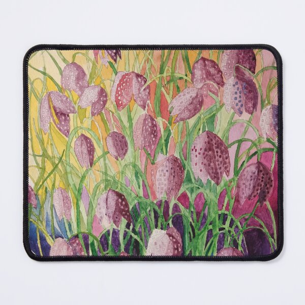 Item preview, Copy of Purple pink fritillary flowers watercolour painting designed and sold by esvb.