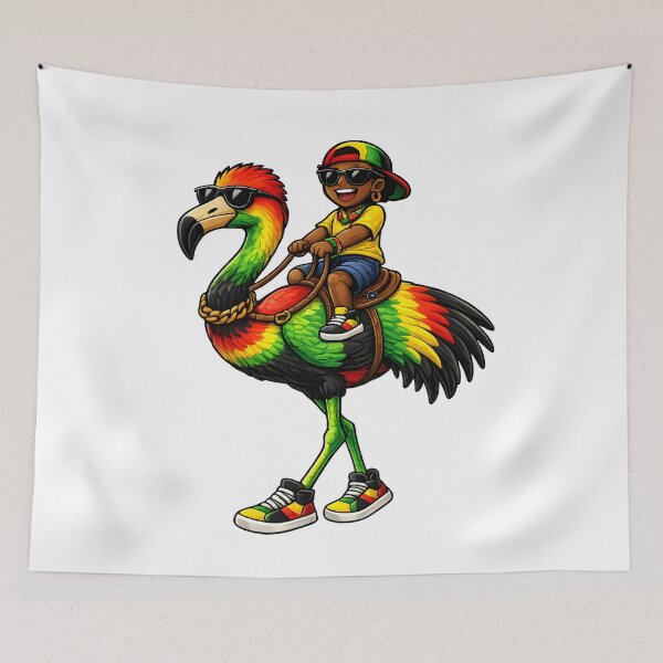 Item preview, Urban Afro Rider Colorful Street Art Illustration designed and sold by ArtSpark Studio.