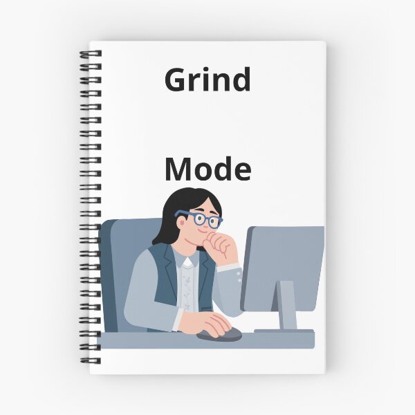 Item preview, GRIND MODE - Bold Minimalist Streetwear designed and sold by SparkThreadz.