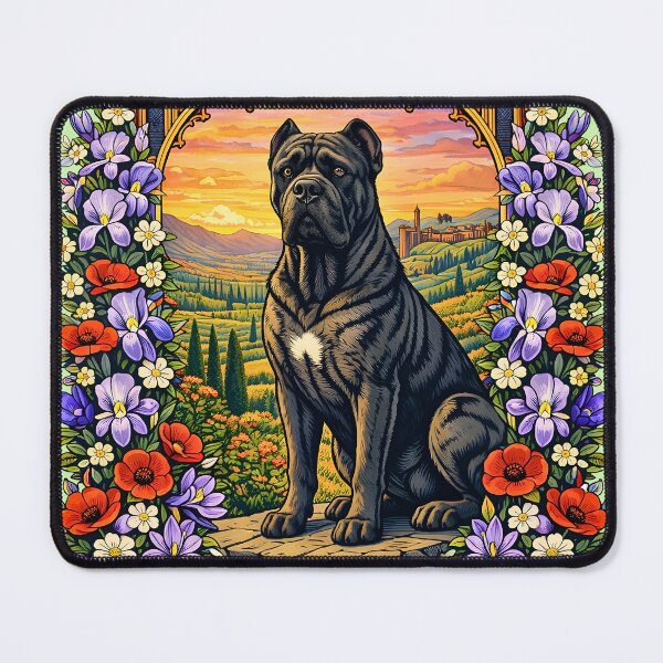 Item preview, Cane Corso Dog Tuscany Italian Sunset Vintage Art designed and sold by BorgSpareParts.