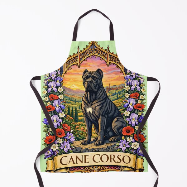 Item preview, Cane Corso Dog Tuscany Italian Sunset Vintage Art designed and sold by BorgSpareParts.