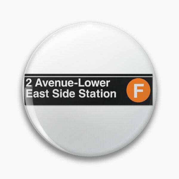 Item preview, 2 Avenue – Lower East Side Station (F Train Sign) designed and sold by DiamondSkyShirt.