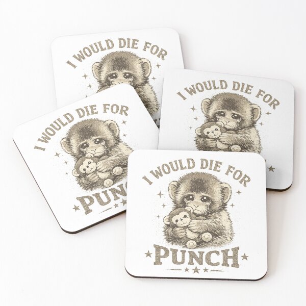Item preview, I Would Die For Punch Sad Baby Monkey Meme designed and sold by akiotatsuo.