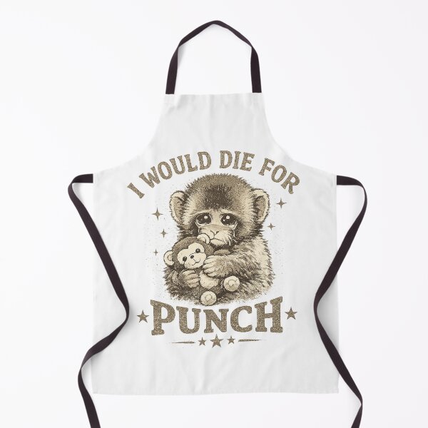 Item preview, I Would Die For Punch Sad Baby Monkey Meme designed and sold by akiotatsuo.