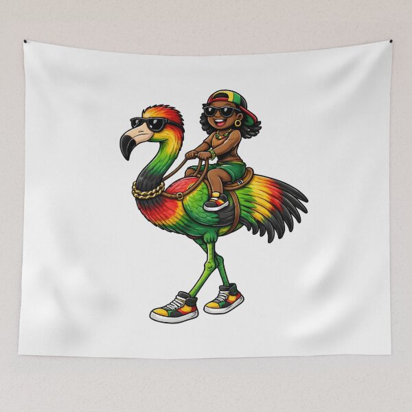 Item preview, Urban Afro Rider Colorful Street Art Illustration designed and sold by ArtSpark Studio.