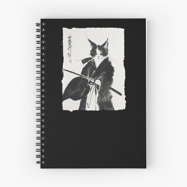 Item preview, Samurai Cat Warrior Ink designed and sold by krystalRomanart.