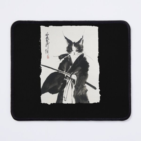 Item preview, Samurai Cat Warrior Ink designed and sold by krystalRomanart.