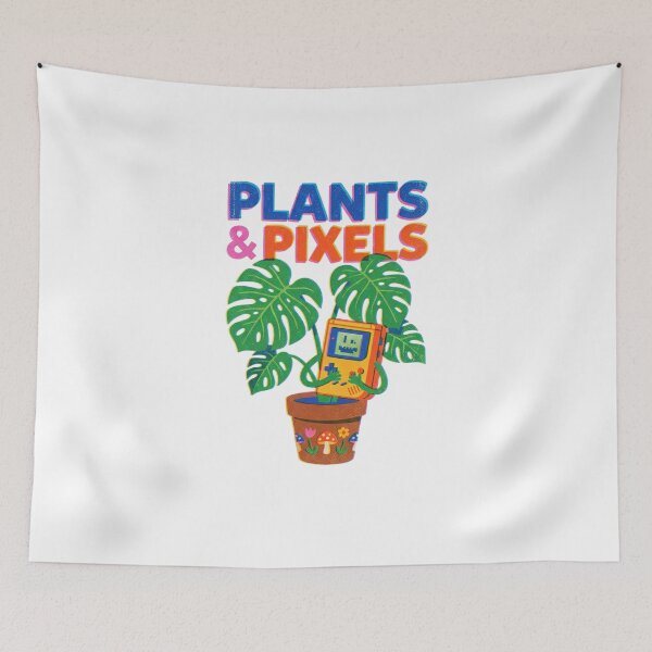 Item preview, Plants And Pixels Retro Gamer Plant designed and sold by mergmart.