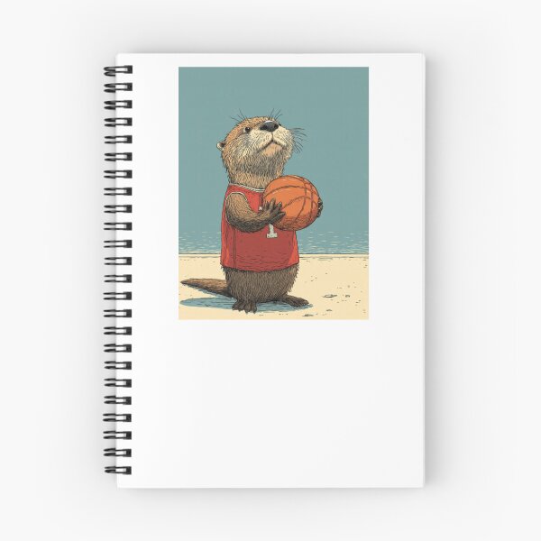 Item preview, Cute Sea Otter Animal Basketball designed and sold by krystalRomanart.