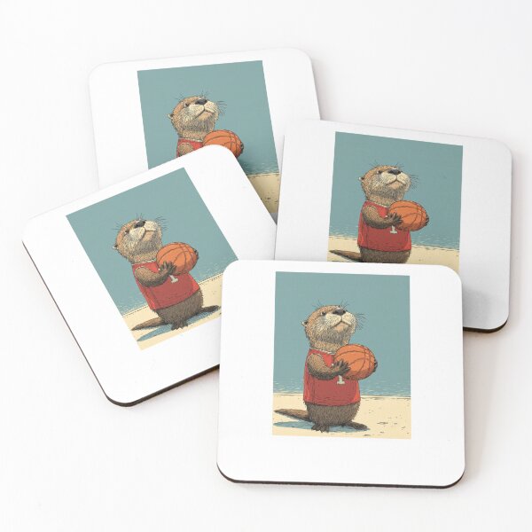 Item preview, Cute Sea Otter Animal Basketball designed and sold by krystalRomanart.