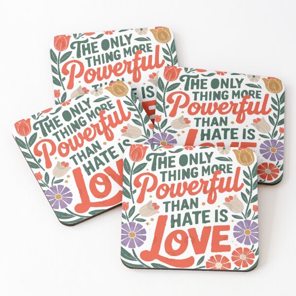 Item preview, the only thing more powerful than hate is love designed and sold by EDDANI.