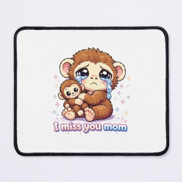 Item preview, Punch Monkey - Kawaii Sad Monkey I Miss You Mom Relatable Motherhood designed and sold by akiotatsuo.