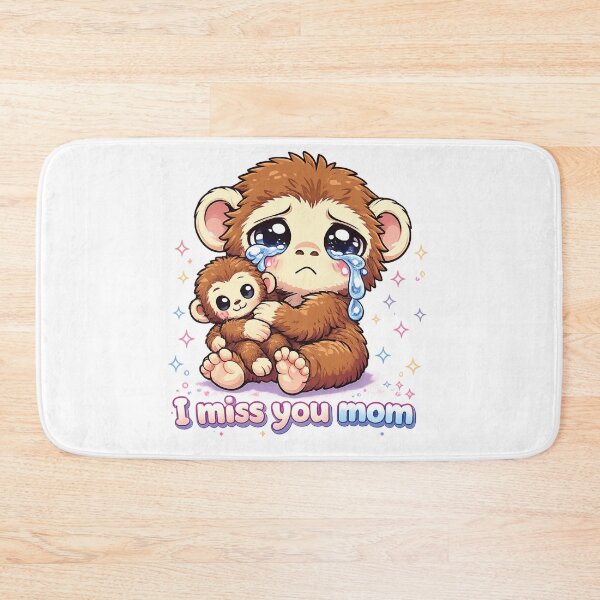 Item preview, Punch Monkey - Kawaii Sad Monkey I Miss You Mom Relatable Motherhood designed and sold by akiotatsuo.