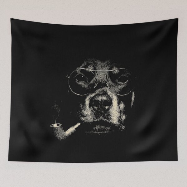 Item preview, Sophisticated Rottweiler Dog Pipe Glasses designed and sold by k3rstman1.