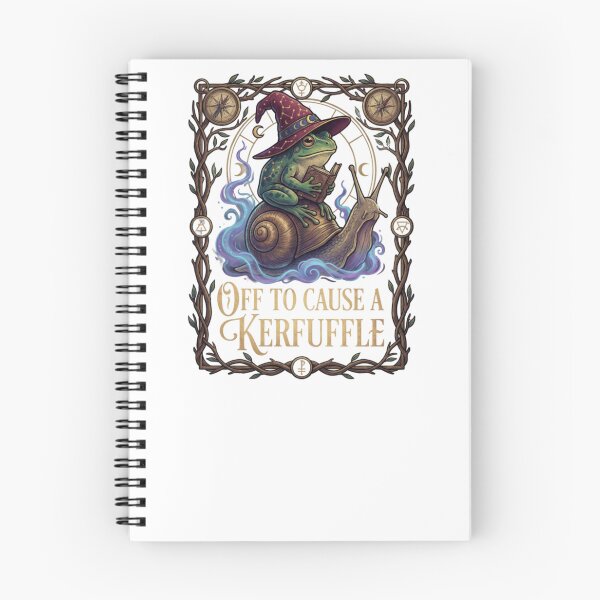 Item preview, Off To Cause A Kerfuffle Witchy Frog Wizard Snail designed and sold by krystalRomanart.
