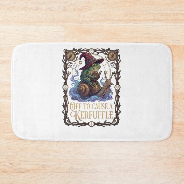Item preview, Off To Cause A Kerfuffle Witchy Frog Wizard Snail designed and sold by krystalRomanart.