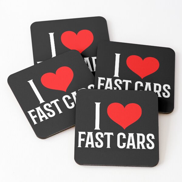 Item preview, I Love Fast Cars Funny Racing Speed Car Enthusiast Statement designed and sold by CarantinedChaos.