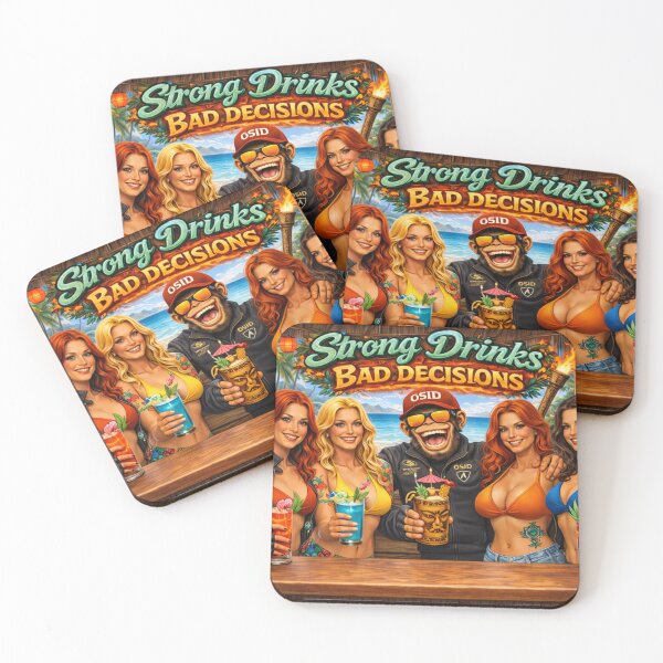 Item preview, Strong Drinks Bad Decisions – OSID Tiki Bar Party designed and sold by 131Mayhem.