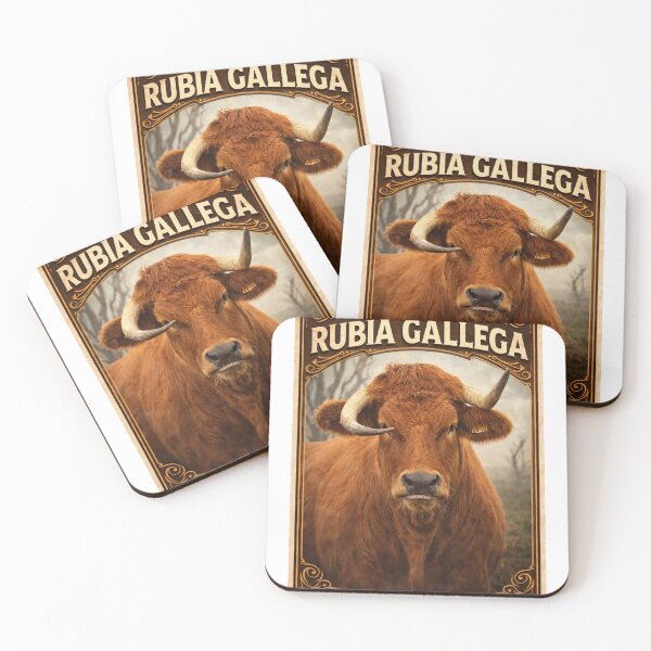 Item preview, La Auténtica Rubia Gallega: Diseño Vintage de Vaca Gallega Auténtica y Feroz designed and sold by GaliciaCity.