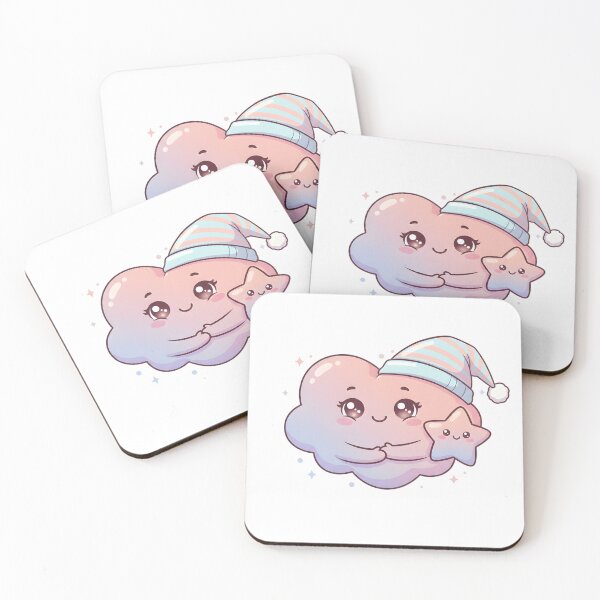 Item preview, Sweet Dreams: Pink cloud hugging a star. designed and sold by The sticker haven.